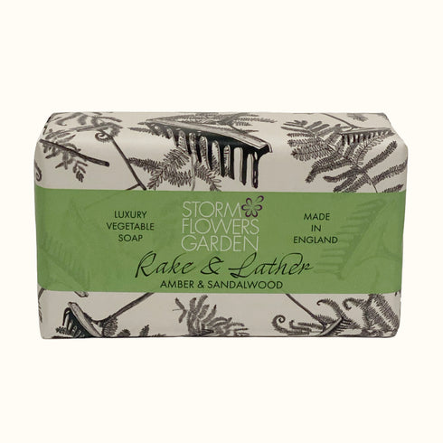 Rake and Lather | Amber and Sandalwood Soap Bar 190g